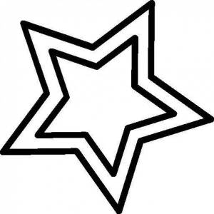 Раскраска звезда шаблон #17 #79094