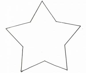 Раскраска звезда шаблон #18 #79095