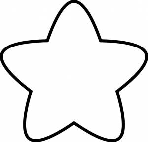 Раскраска звезда шаблон #23 #79100