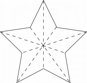 Раскраска звезда шаблон #24 #79101