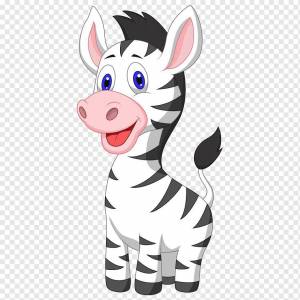Раскраска зебра для детей #10 #79433