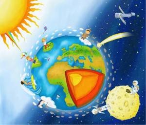 Раскраска земля планета для детей #11 #79518
