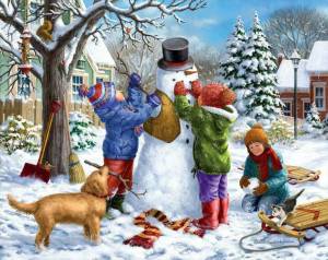 Раскраска зима для детей 10 лет #6 #79861