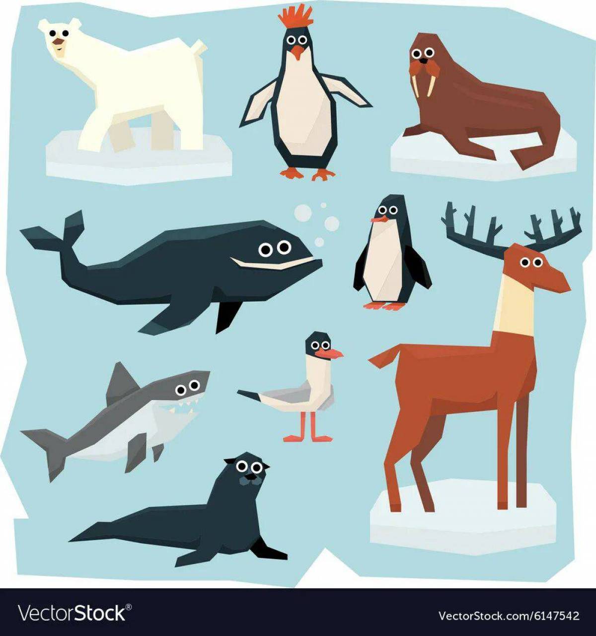 Животные арктики и антарктики для детей #27