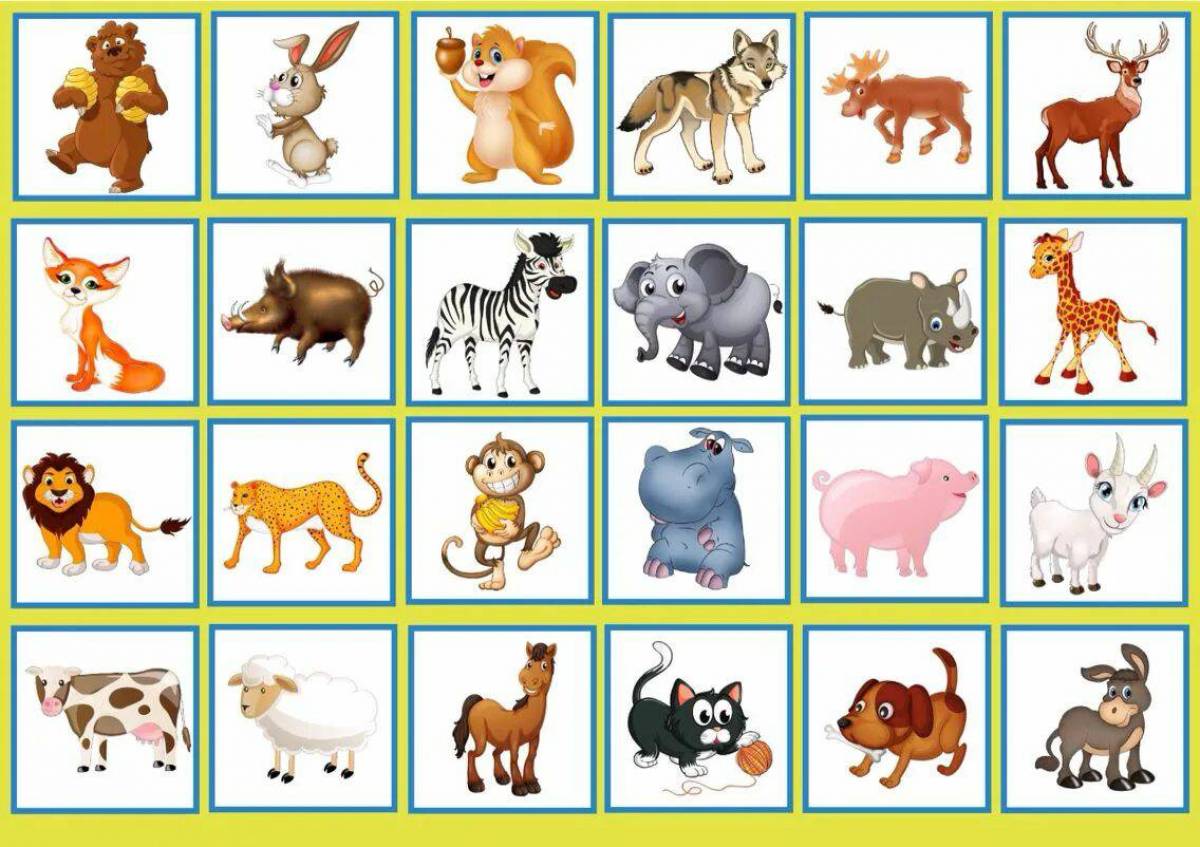 Животные для детей 6 7 лет #1