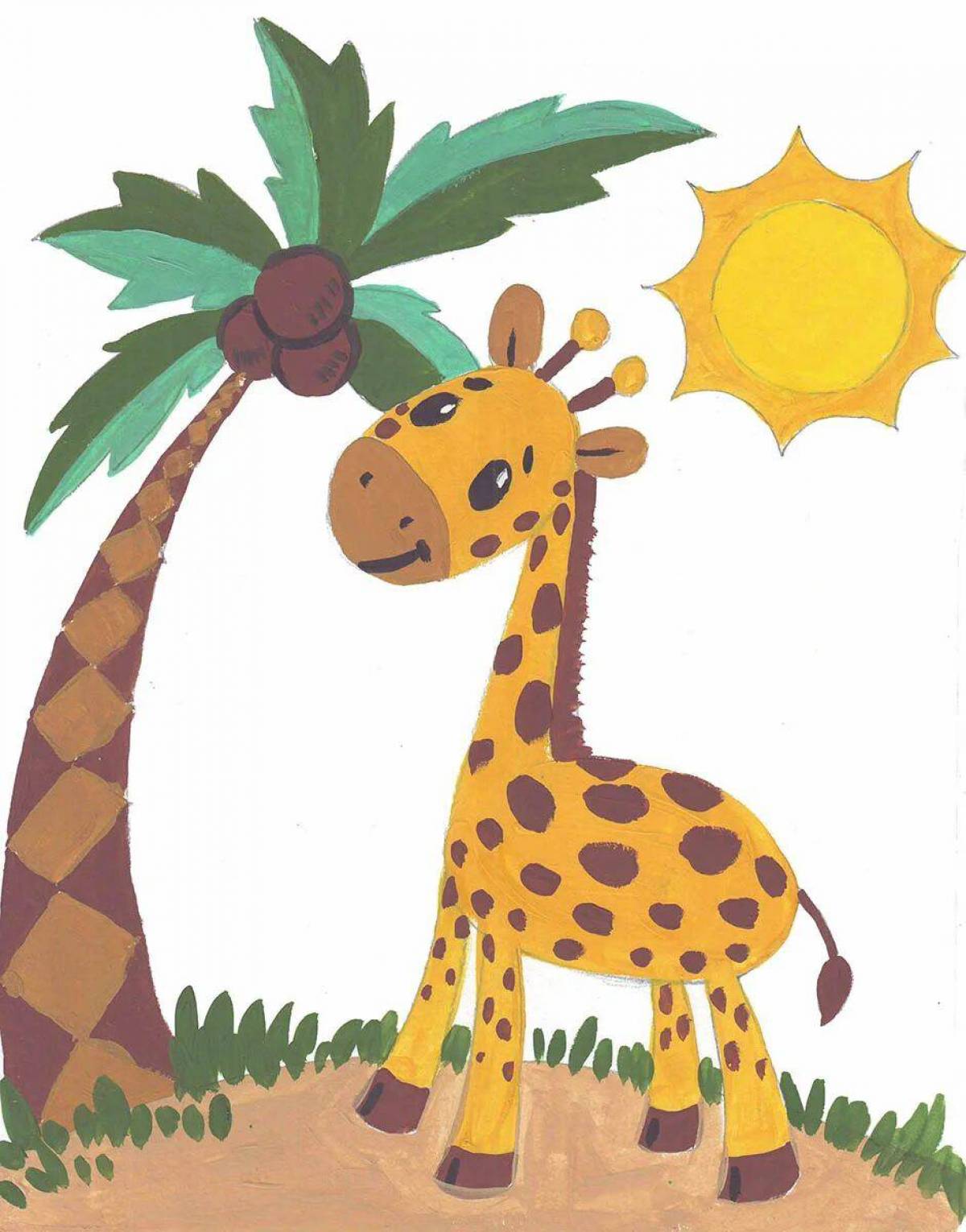 Жираф для детей 3 4 лет #18