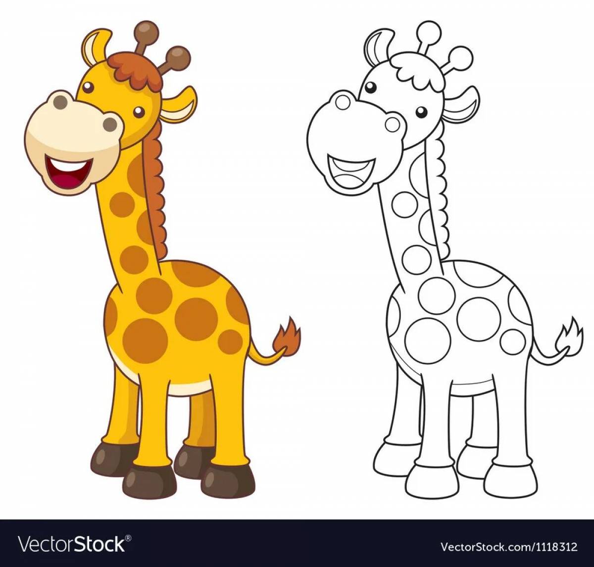 Жираф для детей 4 5 лет #9