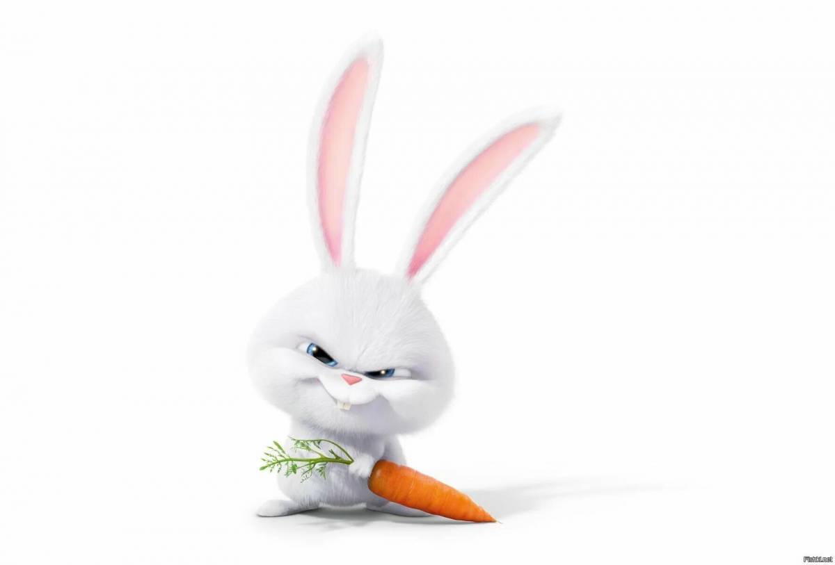 Зайка с морковкой #18
