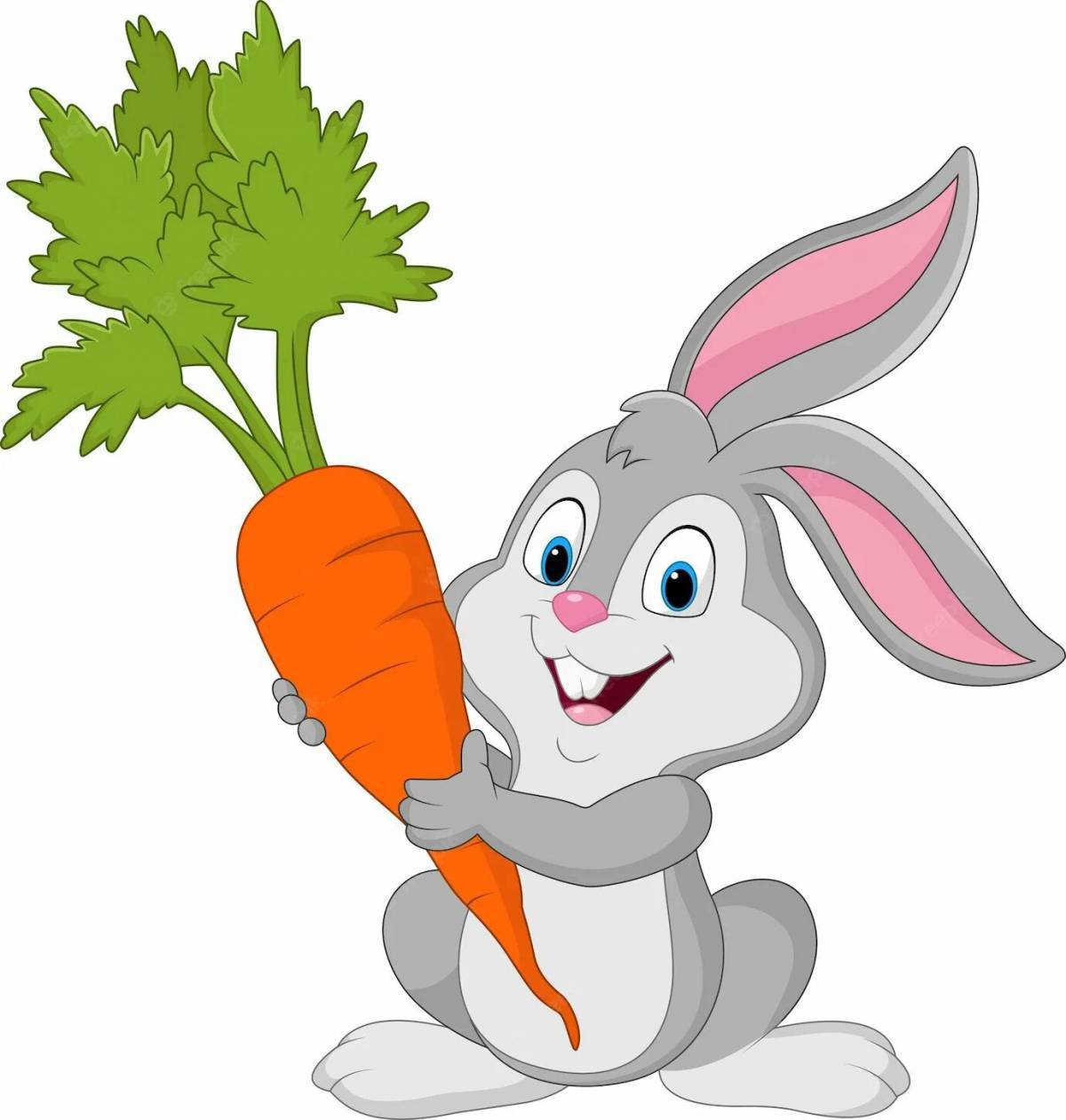 Зайчик с морковкой #2