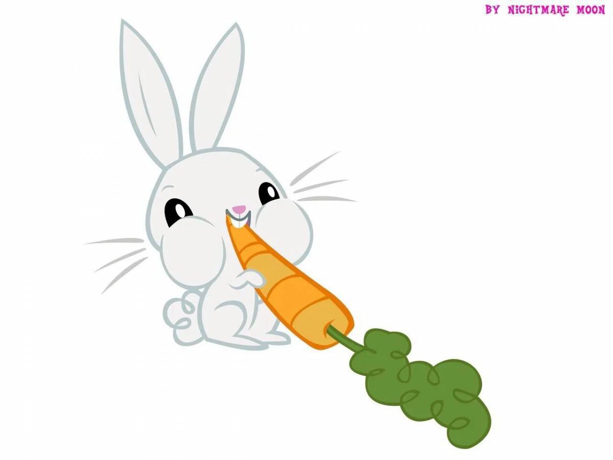 Заяц с морковкой #7