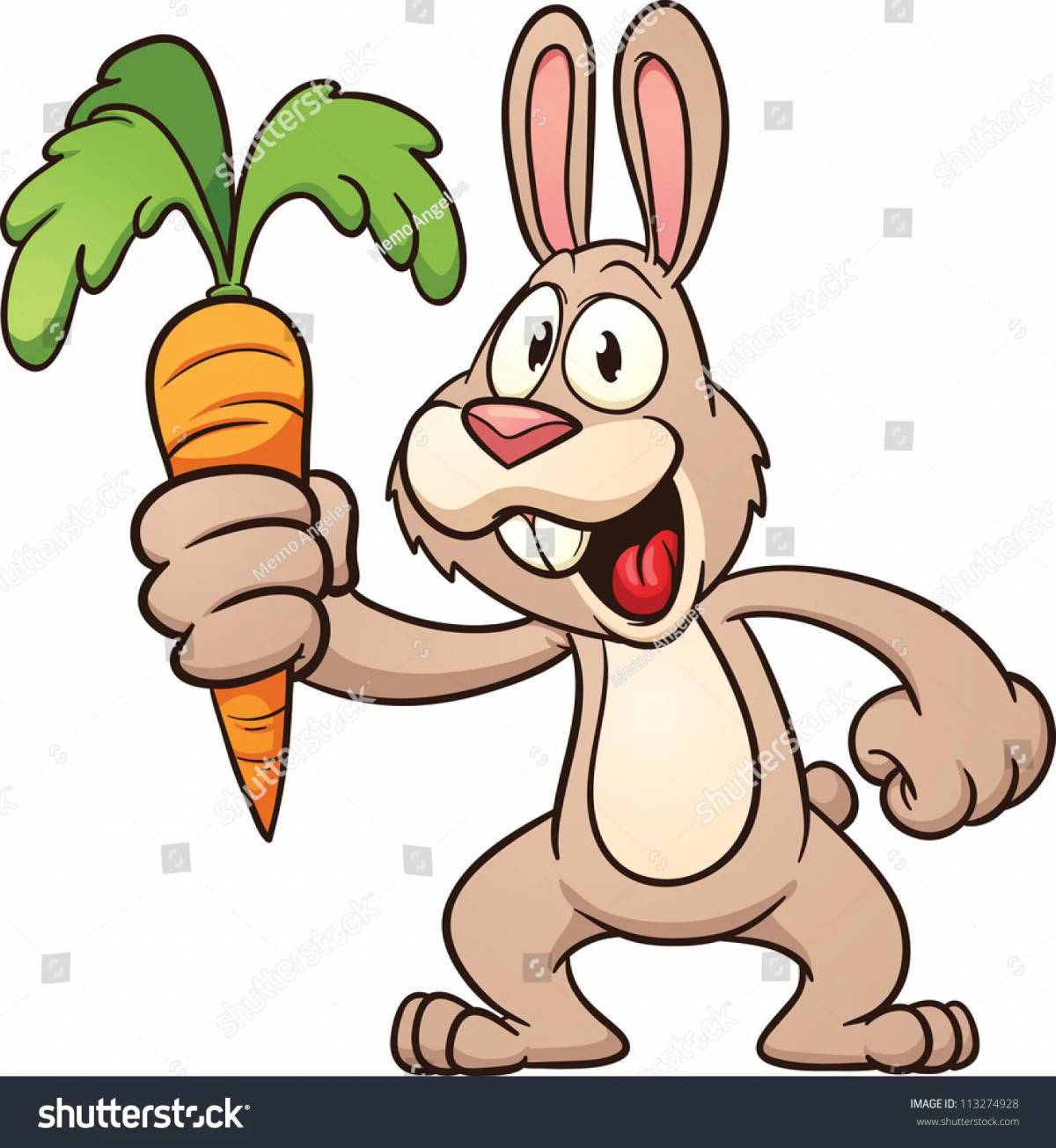 Заяц с морковкой #24