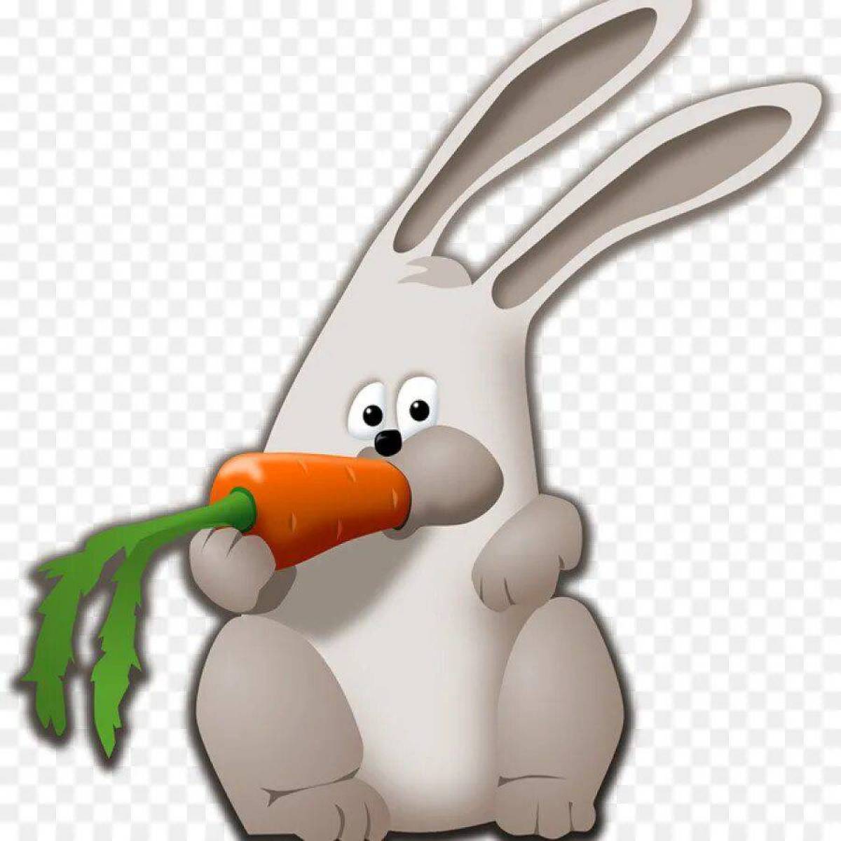 Заяц с морковкой #32