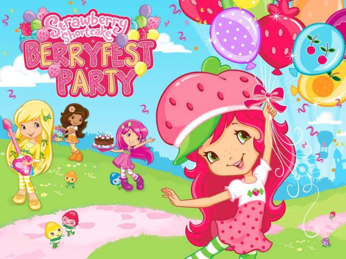 Игра земляника. Игра Strawberry Shortcake.