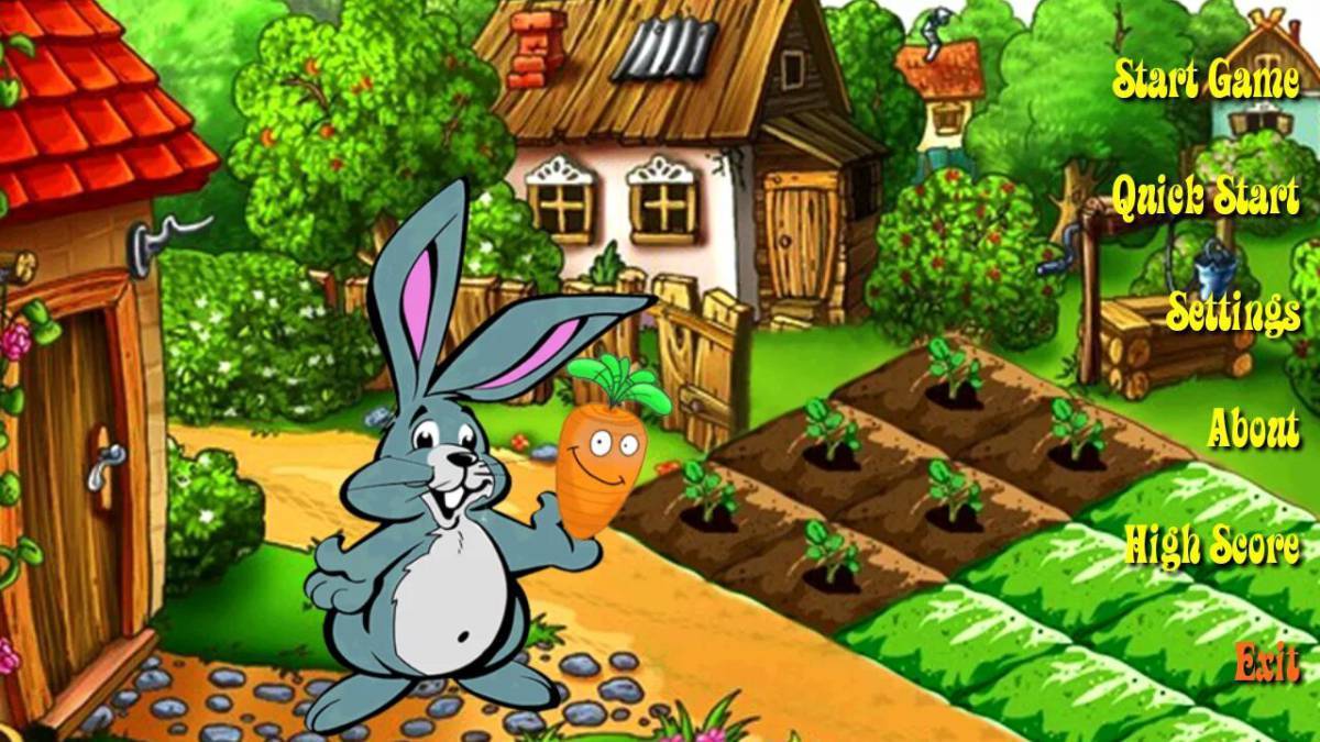 Зайчик игра дети. Зайчик в огороде. Заяц в огороде с морковкой. Зайка на огороде для детей. Игра зайчик в огороде.