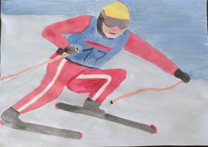 Раскраска зимние виды спорта для детей 5 6 лет #28 #80331