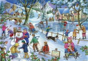 Раскраска зимние забавы для детей #22 #80923
