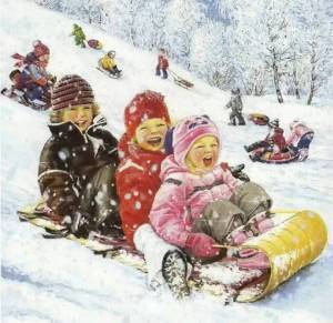 Раскраска зимние забавы для детей в детском саду #31 #80969