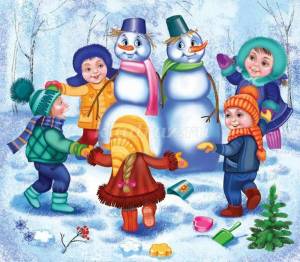 Раскраска зимние забавы для детей в детском саду #32 #80970