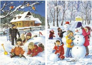 Раскраска зимние забавы для детей в детском саду #34 #80972