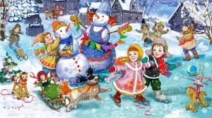 Раскраска зимние забавы для детей в детском саду #37 #80975