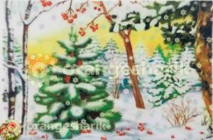 Раскраска зимний лес для детей #34 #81203
