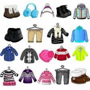 Раскраска зимняя одежда для детей #20 #81340