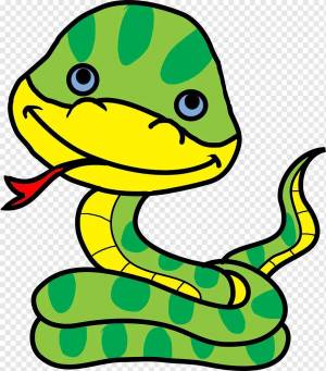 Раскраска змейка #8 #81845