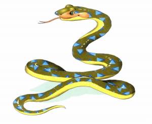 Раскраска змея для детей #3 #81863