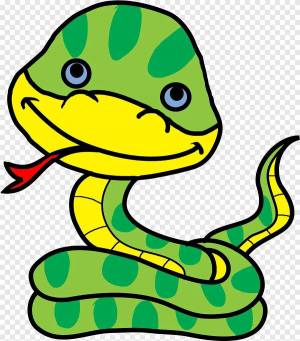 Раскраска змея для детей #9 #81869
