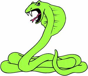 Раскраска змея для детей #20 #81880