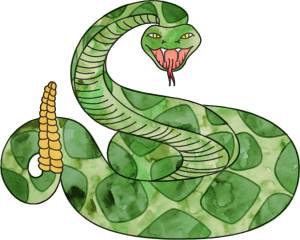 Раскраска змея для детей #22 #81882