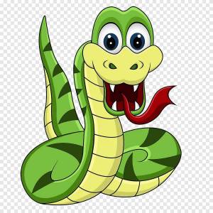 Раскраска змея для детей #29 #81889