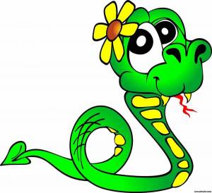 Раскраска змея для детей #32 #81892
