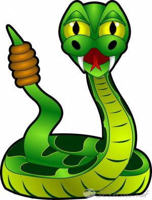 Раскраска змея для детей #33 #81893