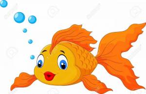 Раскраска золотая рыбка для детей #2 #82107