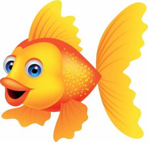Раскраска золотая рыбка для детей #5 #82110