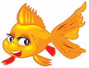 Раскраска золотая рыбка для детей #6 #82111