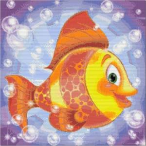 Раскраска золотая рыбка для детей #8 #82113