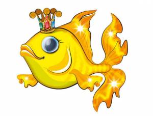 Раскраска золотая рыбка для детей #23 #82128