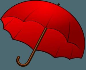 Раскраска зонт для детей #11 #82380