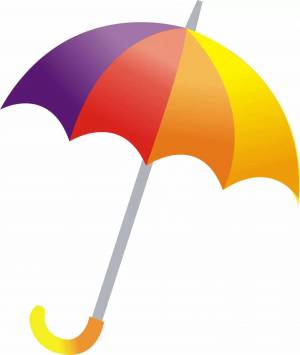 Раскраска зонт для детей #31 #82400