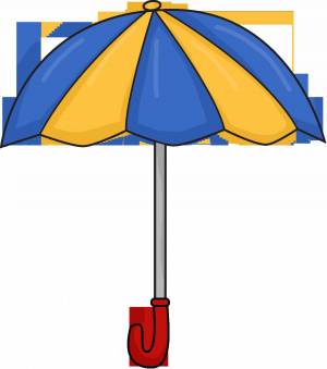 Раскраска зонтик для детей #4 #82407