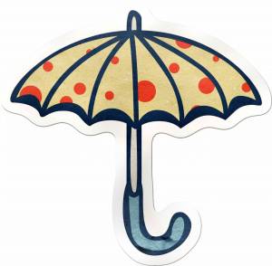 Раскраска зонтик для детей #5 #82408