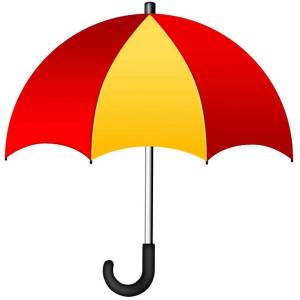 Раскраска зонтик для детей #7 #82410
