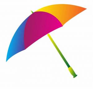 Раскраска зонтик для детей #12 #82415