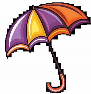 Раскраска зонтик для детей #26 #82429