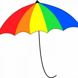 Раскраска зонтик для детей #31 #82434