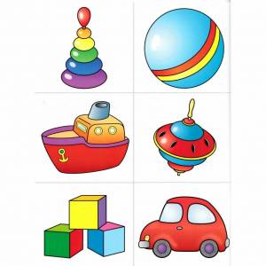 Раскраска игрушки для детей 4 5 лет #12 #83397
