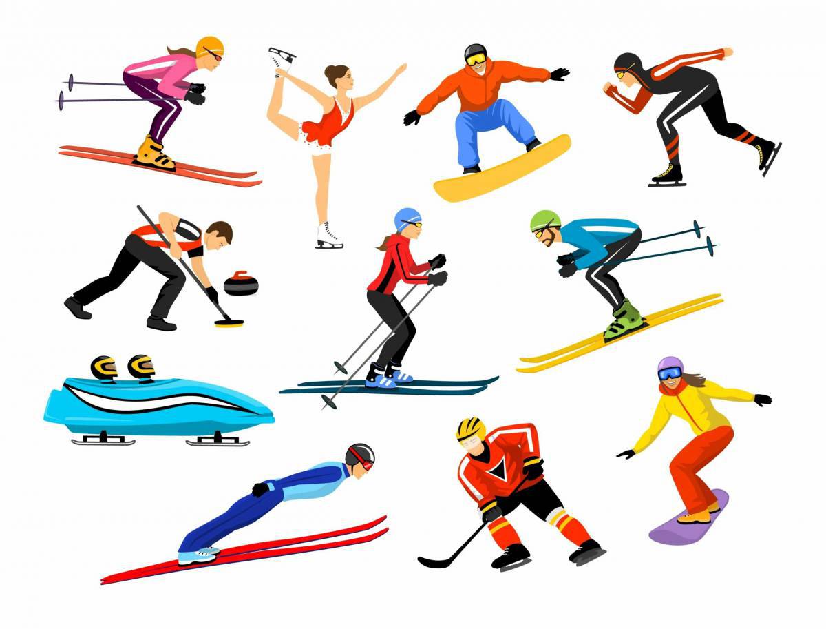 Зимние виды спорта для дошкольников #5
