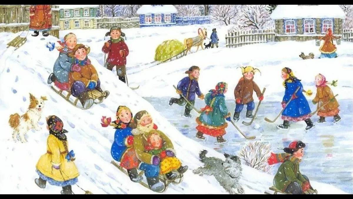 Зимние забавы для детей в детском саду #30